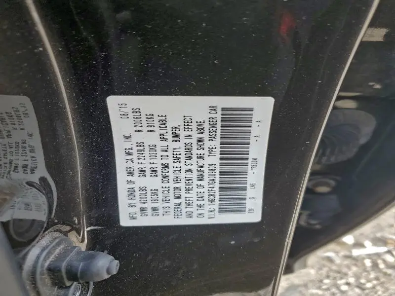 2016 HONDA ACCORD LX  