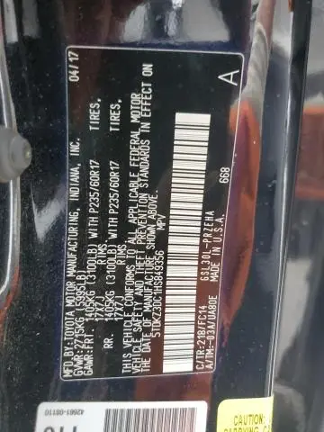 2017 TOYOTA SIENNA LE  