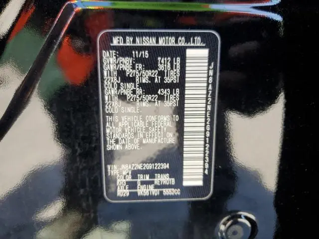 2016 INFINITI QX80   