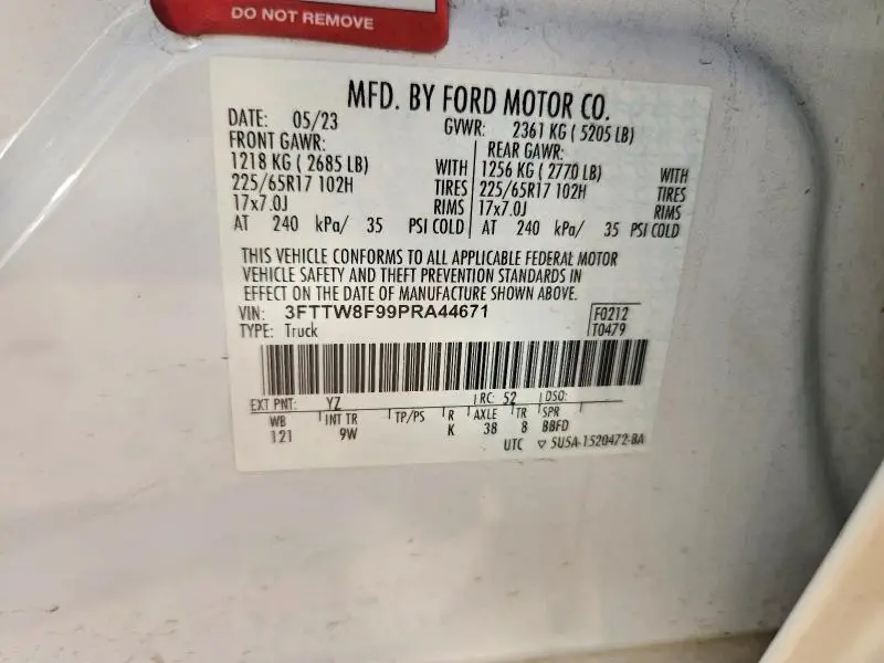 2023 FORD MAVERICK XL  