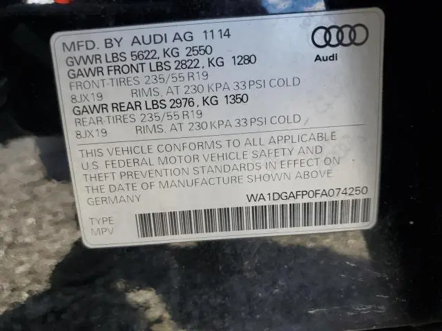 2015 AUDI Q5 PREMIUM PLUS