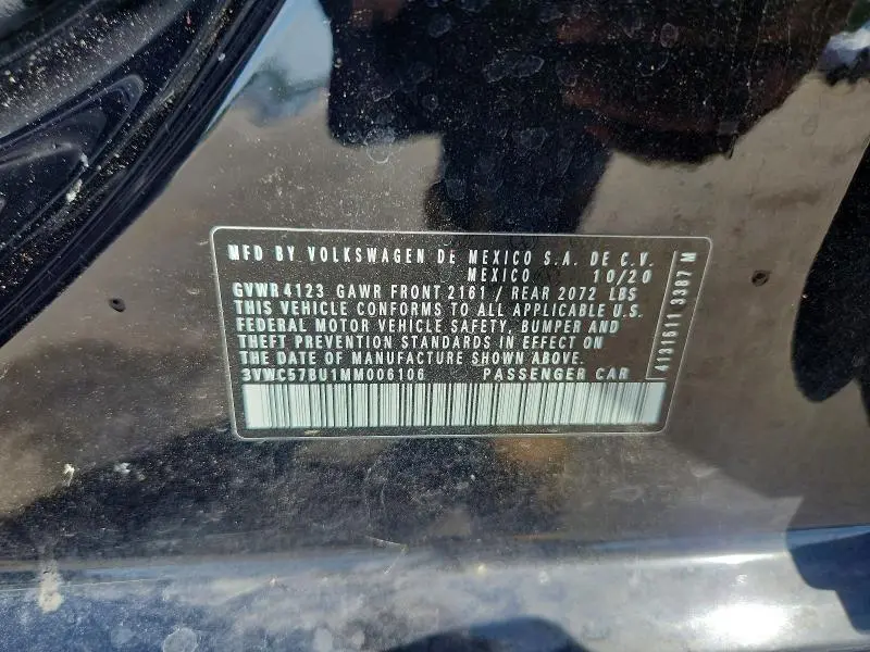 2021 VOLKSWAGEN JETTA S  