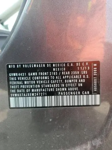 2014 VOLKSWAGEN JETTA HYBRID  