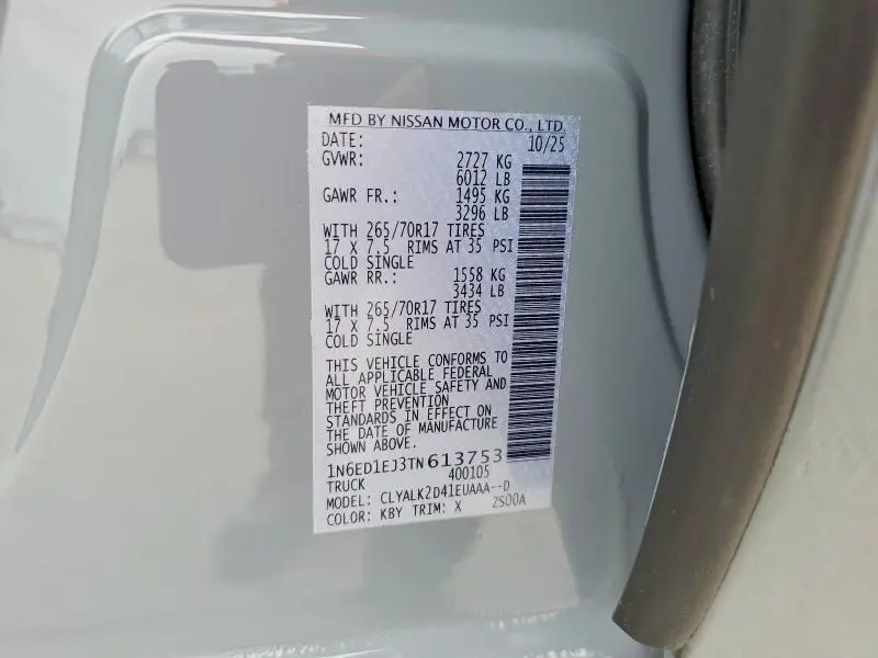 2026 NISSAN FRONTIER PRO-X  