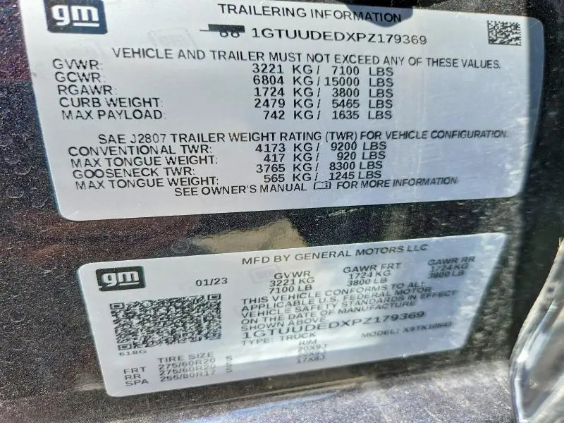2023 GMC SIERRA K1500 SLT  