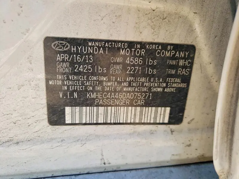 2013 HYUNDAI SONATA HYBRID  