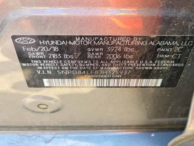 2018 HYUNDAI ELANTRA VALUE EDITION  