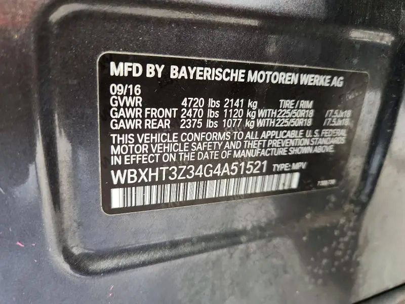 2016 BMW X1 XDRIVE28I  