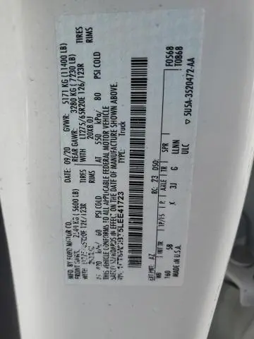 2020 FORD F350 SUPER DUTY  