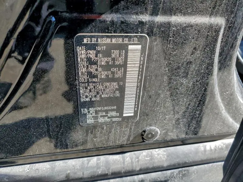 2018 NISSAN ARMADA PLATINUM  