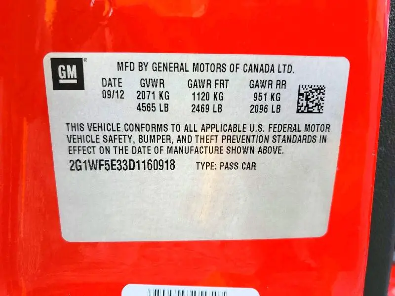 2013 CHEVROLET IMPALA LS  