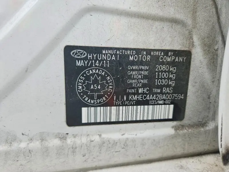 2011 HYUNDAI SONATA HYBRID  