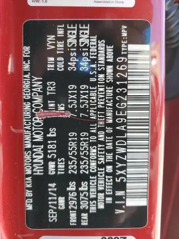 2014 HYUNDAI SANTA FE SPORT   