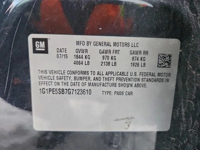 2016 CHEVROLET CRUZE LIMITED LT  