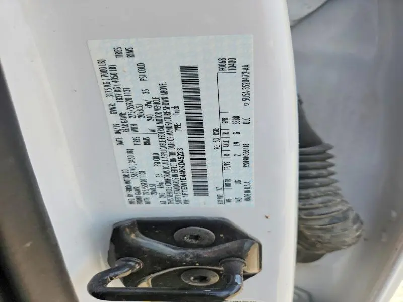 2019 FORD F150 SUPERCREW  