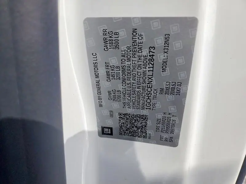 2020 CHEVROLET COLORADO LT  