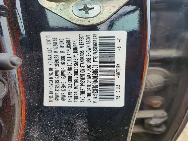 2013 HONDA CIVIC EX  