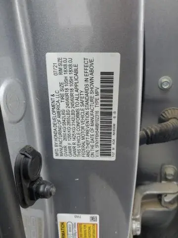 2021 HONDA PILOT EXL  