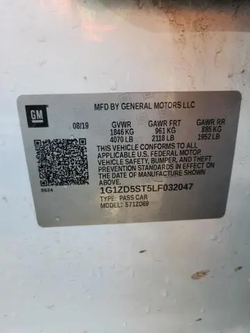 2020 CHEVROLET MALIBU LT  