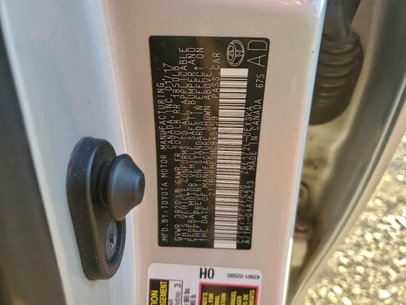 2017 TOYOTA COROLLA L  