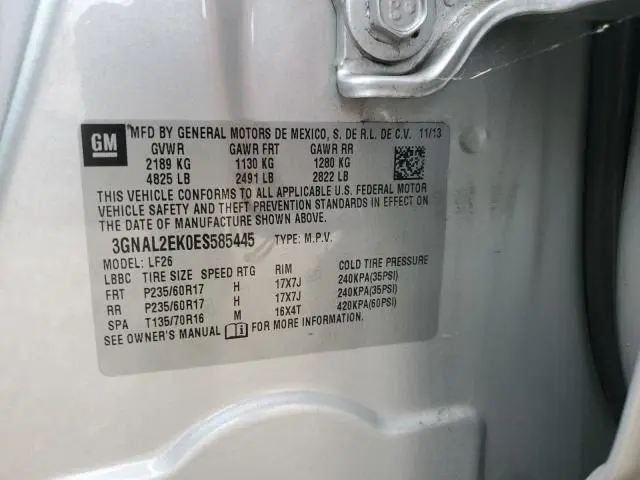 2014 CHEVROLET CAPTIVA LS  