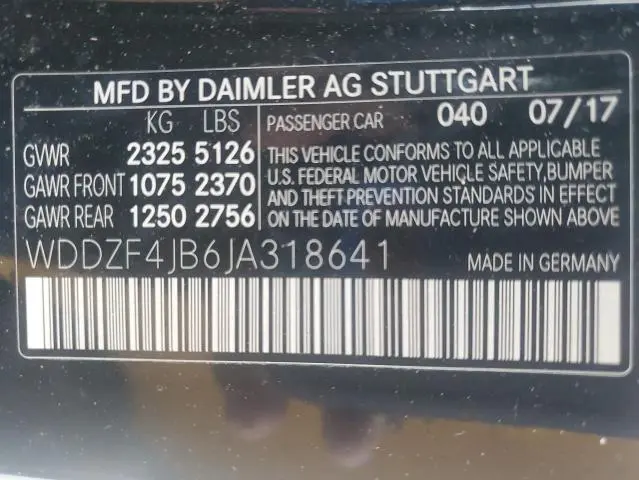2018 MERCEDES-BENZ E 300  