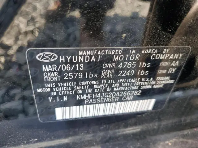 2013 HYUNDAI AZERA GLS  