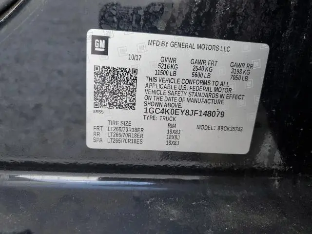 2018 CHEVROLET SILVERADO K3500 LTZ  