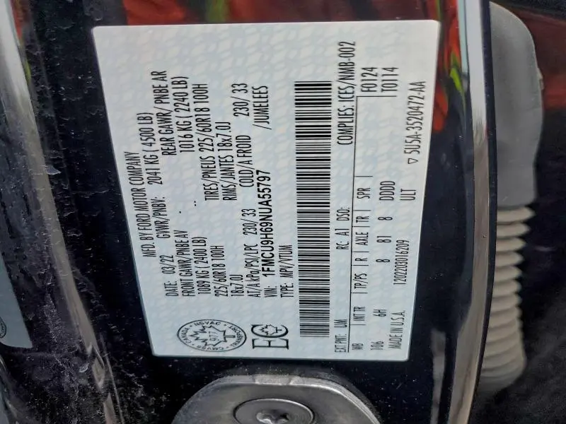 2022 FORD ESCAPE SEL  