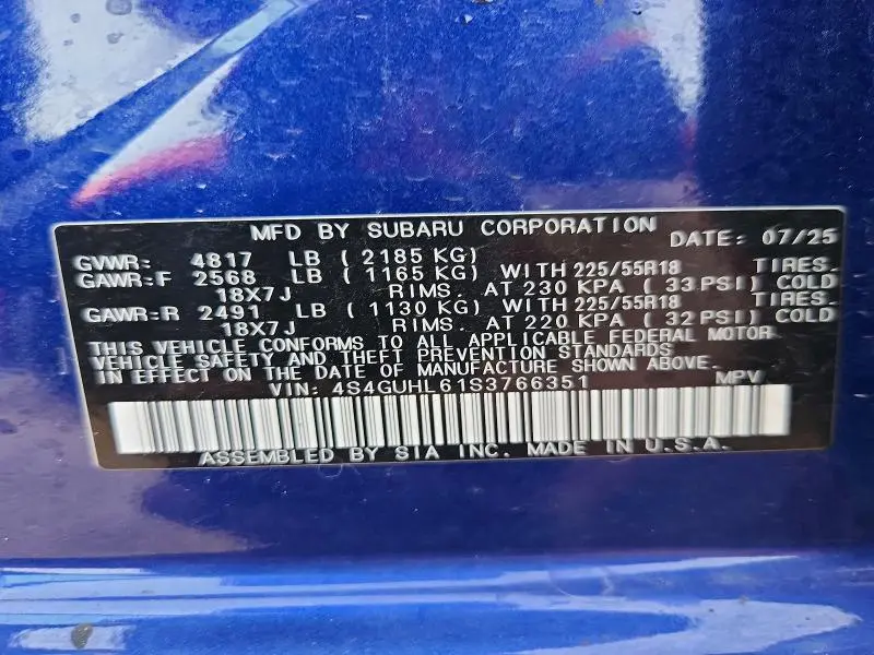 2025 SUBARU CROSSTREK LIMITED  