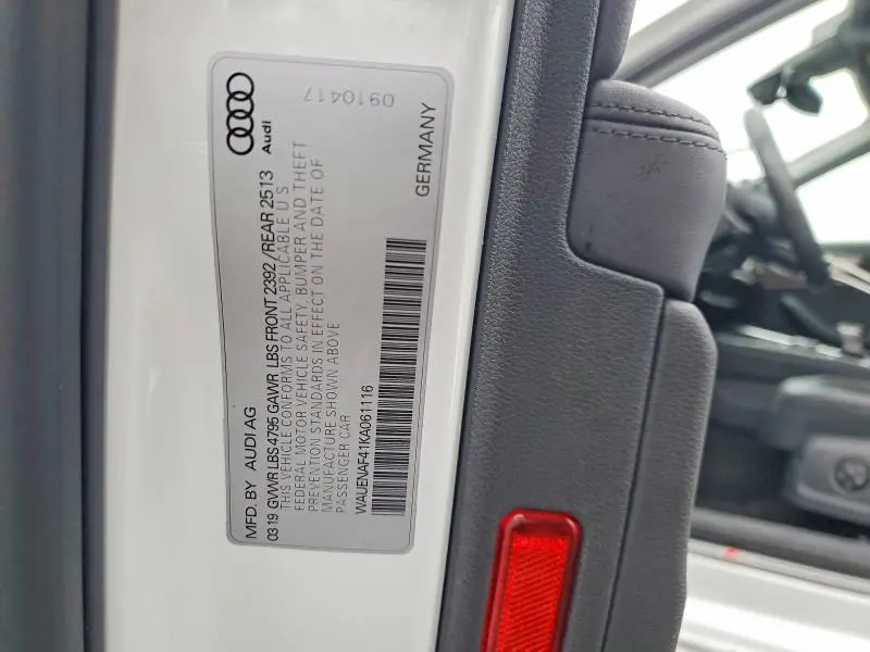 2019 AUDI A4 PREMIUM PLUS  