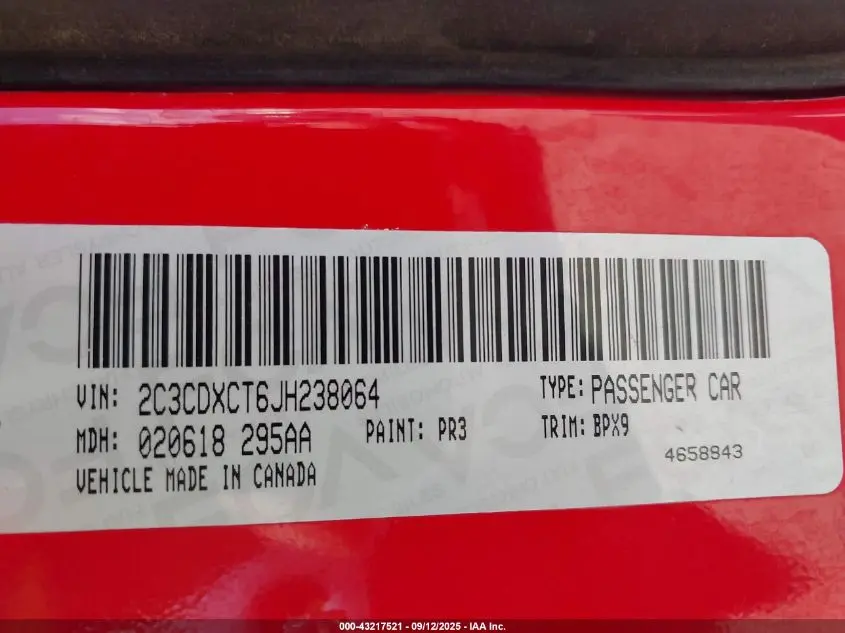 2018 DODGE CHARGER R/T RWD