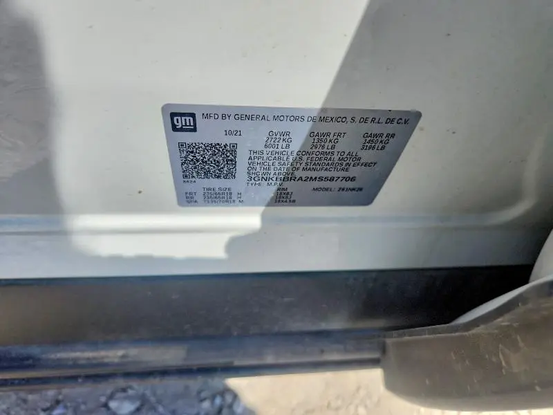 2021 CHEVROLET BLAZER 1LT  