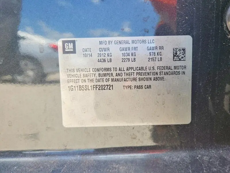 2015 CHEVROLET MALIBU LS  