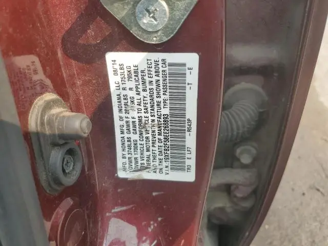 2014 HONDA CIVIC LX  