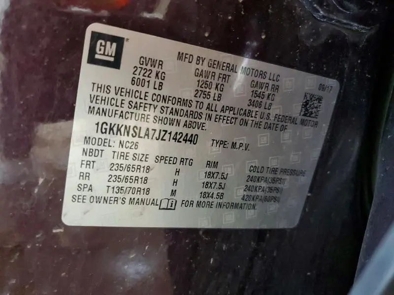 2018 GMC ACADIA SLE  