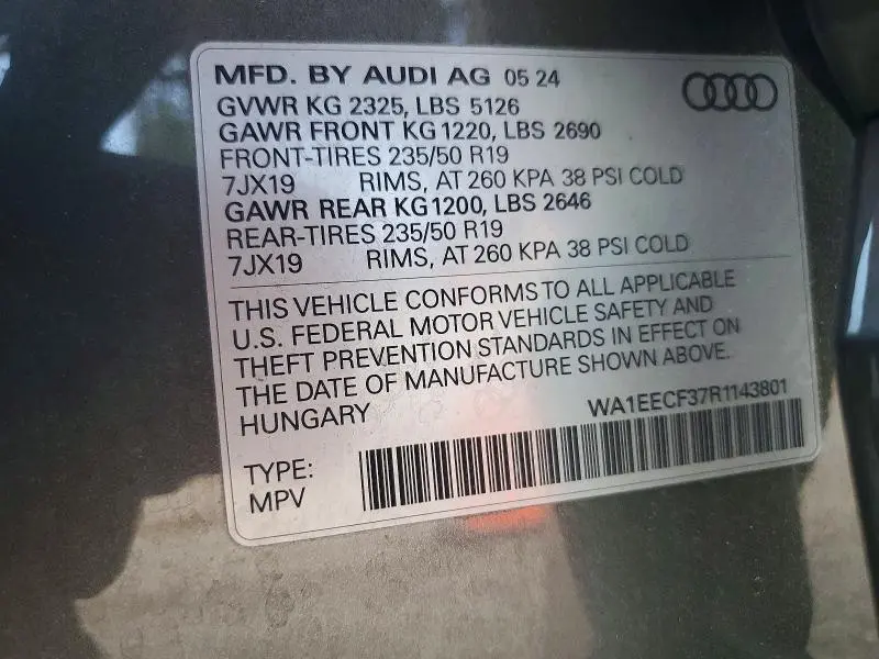 2024 AUDI Q3 PREMIUM PLUS S LINE 45  