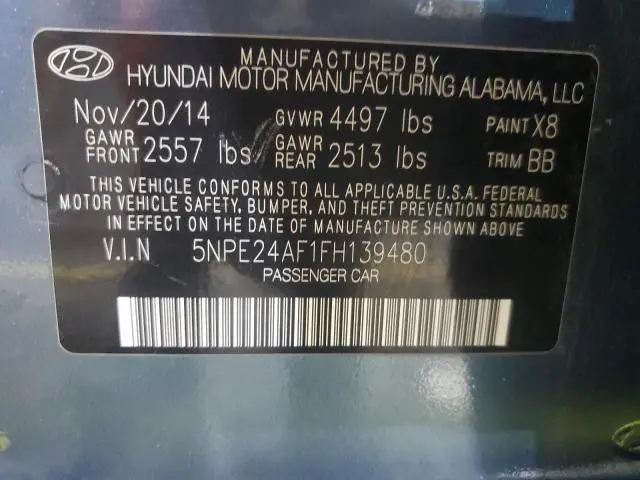 2015 HYUNDAI SONATA SE  