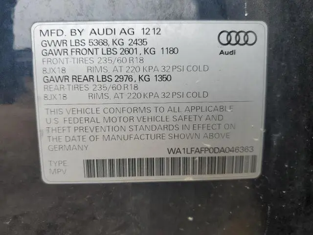 2013 AUDI Q5 PREMIUM PLUS