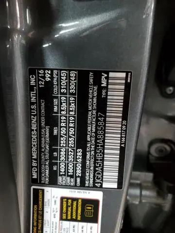 2017 MERCEDES-BENZ GLE 350 4MATIC  