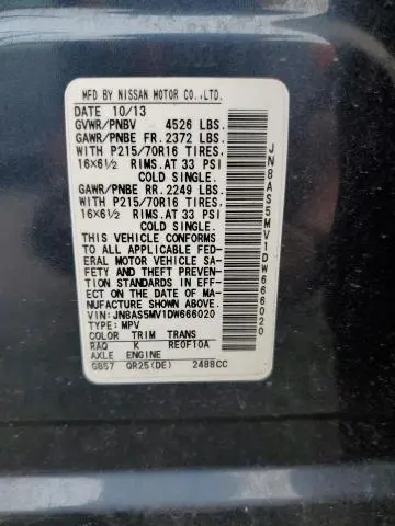 2013 NISSAN ROGUE S