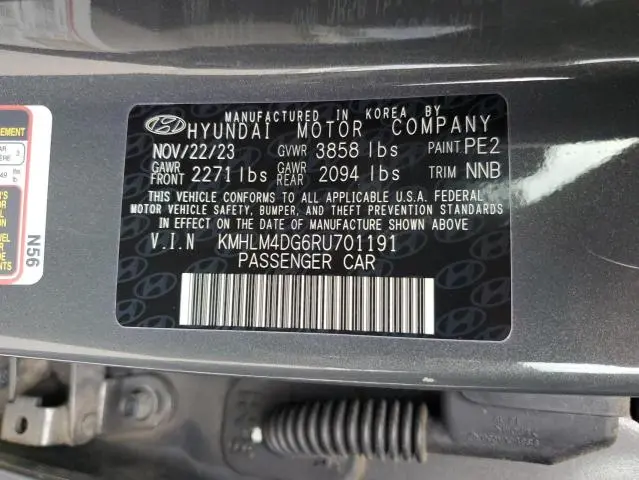 2024 HYUNDAI ELANTRA SEL  