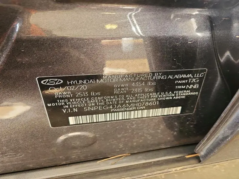 2021 HYUNDAI SONATA SE  