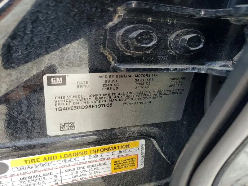 2011 BUICK LACROSSE CXS  