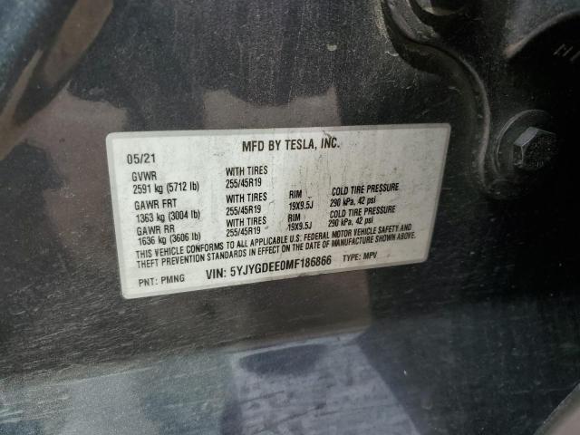 2021 TESLA MODEL Y 