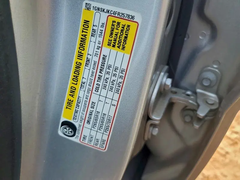 2015 CHEVROLET SUBURBAN K1500 LT  