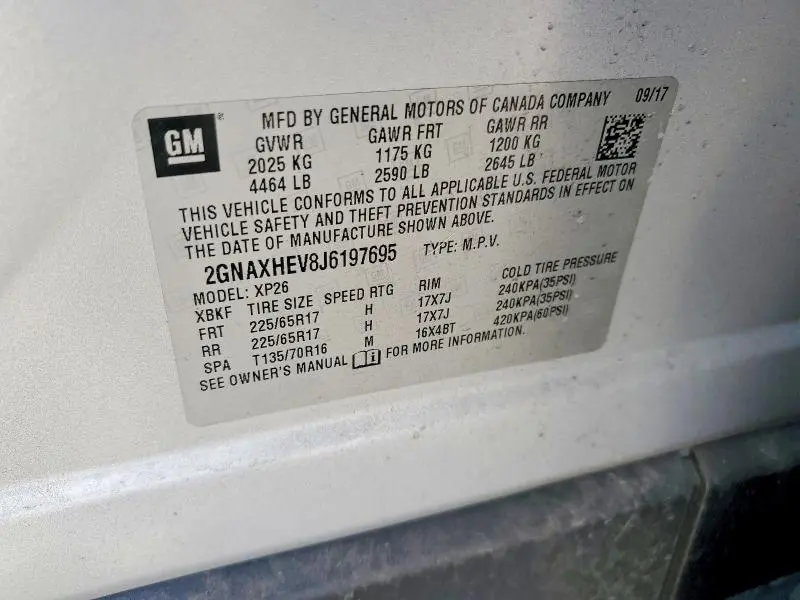 2018 CHEVROLET EQUINOX LS  