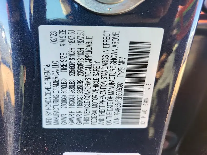 2023 HONDA CR-V SPORT  