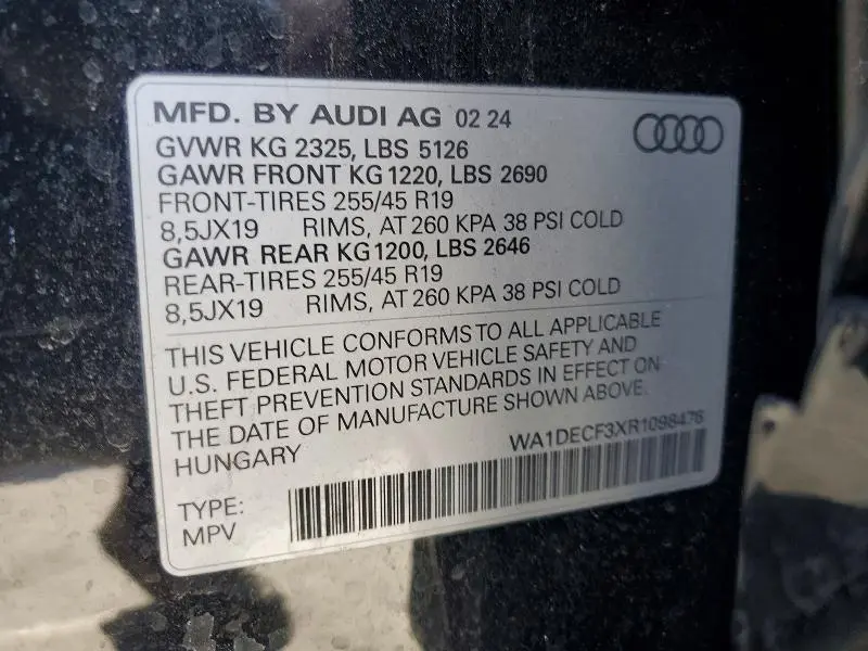 2024 AUDI Q3 PREMIUM S LINE 45  