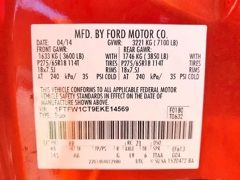 2014 FORD F150 SUPERCREW  